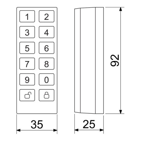 DM.KEYPAD.01 klávesnica pre digitálny motor