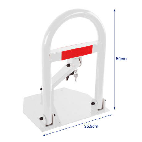 US05 skladacia parkovacia blokáda biela