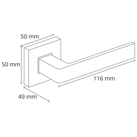 ERGO Line PZ kljuka za vrata, bela