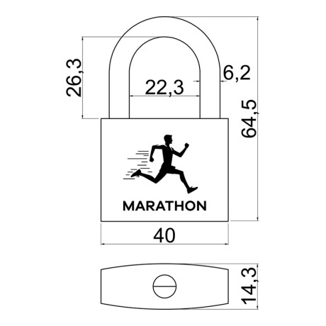 RV.MARATHON.40.MK3 komplet zapestnih ključavnic