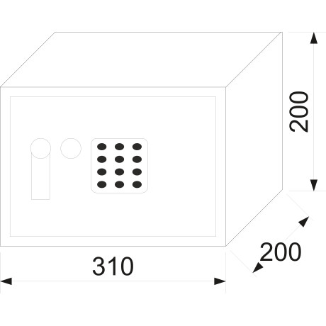 RS 20 EDK elektronický trezor