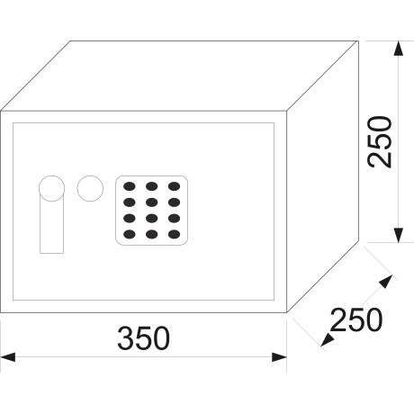 RS 25 EDK elektronický trezor