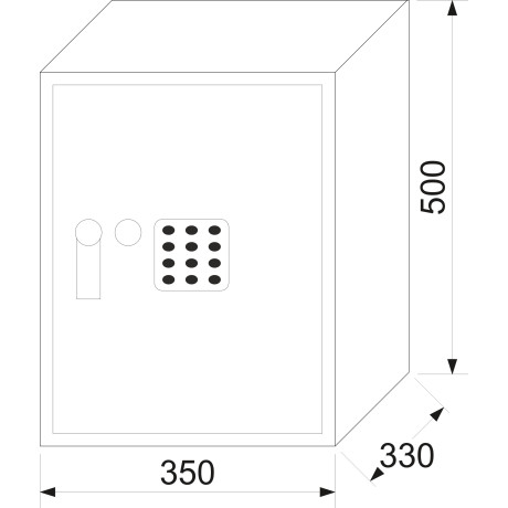 RS 50 EDN elektronický trezor