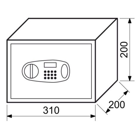 RS20.LCD elektronický trezor